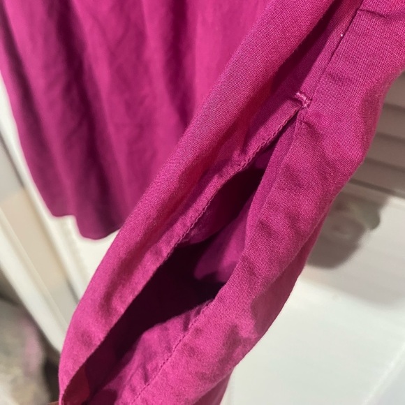 Patagonia Fushia Sleeveless Dress, Size S, 100% Organic Cotton, Pockets - Picture 4 of 5